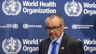 Dyrektor WHO Tedros Adhanom Ghebreyesus. Fot. PAP/EPA/SALVATORE DI NOLFI