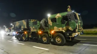 Wyrzutnia rakietowa Chunmoo Fot. PAP/Piotr Nowak