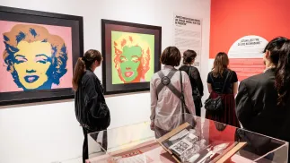 Dzieła Andy'ego Warhola w muzeum. Zdj. ilustracyjne. Fot. PAP/Marek Zakrzewski
