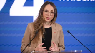 Agnieszka Dziemianowicz-Bąk. Fot. PAP/Marcin Obara