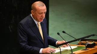 Recep Tayyip Erdogan, fot. PAP/EPA/AAP/LUKAS COCH