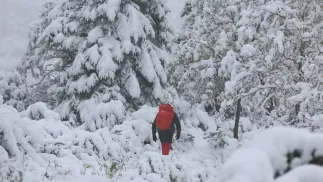 Trudne warunki na szlakach. Fot. PAP/Grzegorz Momot