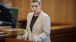 Premier Danii Mette Frederiksen. Fot. EPA/MADS CLAUS RASMUSSEN 