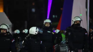 Policja w Serbii, zdjęcie ilustracyjne, fot. PAP/EPA/ANDREJ CUKIC
