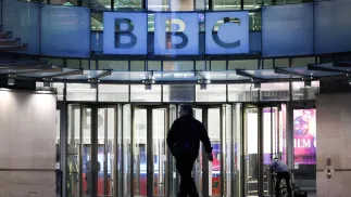 Siedziba BBC w Londynie. Fot. PAP/EPA/ANDY RAIN 