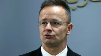 Peter Szijjart Fot. PAP/EPA/WAEL HAMZEH