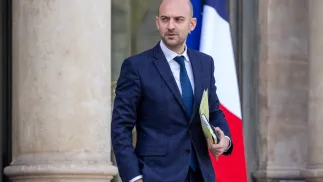 Szef MSZ Francji Jean-Noel Barrot. Fot. PAP/EPA/CHRISTOPHE PETIT TESSON