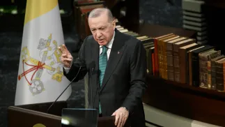 Recep Tayyip Erdogan, fot. PAP/EPA/ANSA/ALESSANDRO DI MEO