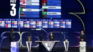 Losowanie grup przed mundialem w USA. Fot. EPA/WILL OLIVER