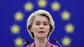 Ursula von der Leyen. Fot. EPA/RONALD WITTEK