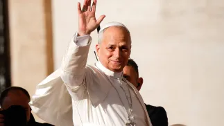 Papież Leon XIV. Fot. PAP/EPA/GIUSEPPE LAMI