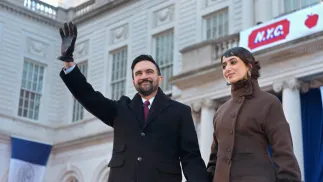 Zohran Mamdani z żoną, fot. PAP/EPA/TAURAT HOSSEIN