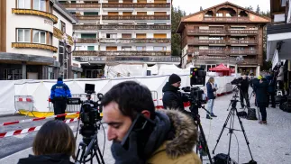Tragic fire in the Swiss resort town of Crans-Montana. Fot. PAP/EPA/JEAN-CHRISTOPHE BOTT