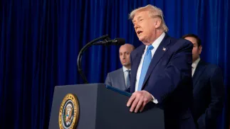 Donald Trump. Fot. EPA/NICOLE COMBEAU / POOL