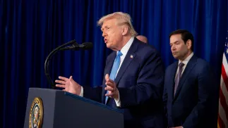 Donald Trump Fot. PAP/EPA/NICOLE COMBEAU / POOL