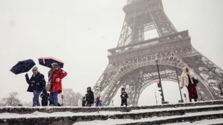 Wieża Eiffla. Fot. PAP/EPA/MOHAMMED