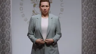 Premier Danii Mette Frederiksen. Fot. PAP/EPA/YOAN VALAT / POOL