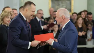 Prezydent Karol Nawrocki wręczył nominacje profesorskie. Fot. PAP/Paweł Supernak