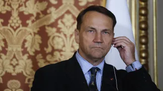 Radosław Sikorski, fot. PAP/EPA/EPA POOL/YOAN VALAT / POOL