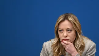 Giorgia Meloni, fot. PAP/EPA/ANSA/ETTORE FERRARI