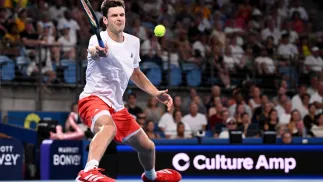 Hubert Hurkacz. Fot. PAP/	DAN HIMBRECHTS