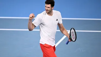 Hubert Hurkacz, fot. PAP/EPA/AAP/DAN HIMBRECHTS