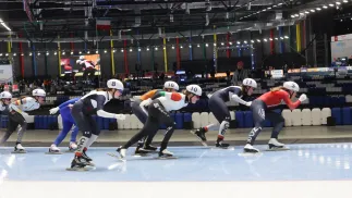 Łyżwiarstwo szybkie (zdjęcie ilustracyjne). Fot. PAP/Marian Zubrzycki