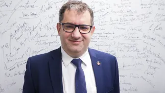 Sekretarz stanu w Ministerstwie Finansów oraz szef Krajowej Administracji Skarbowej Marcin Łoboda. Fot. PAP/Tomasz Gzell