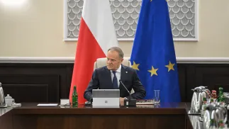 Premier Donald Tusk. Fot. PAP/	Radek Pietruszka