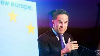 Mark Rutte. Fot. PAP/EPA/OLIVIER HOSLET