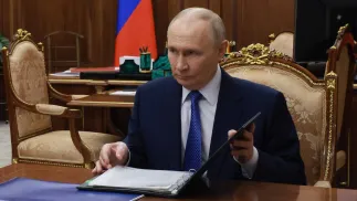 Przywódca Rosji Władimir Putin. Fot. PAP/EPA/MIKHAIL METZEL/SPUTNIK/KREMLIN / POOL