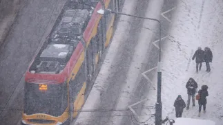 Opady śniegu w Warszawie. Fot. PAP/Leszek Szymański