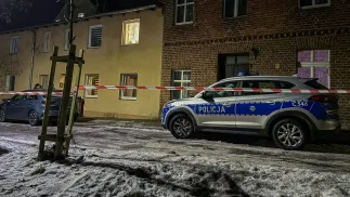 Miejsce śmierci matki i trójki dzieci Fot. PAP/Tomasz Więcławski