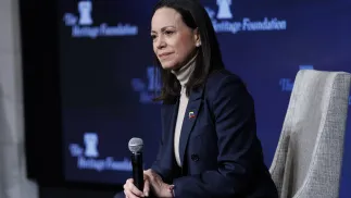 Maria Corina Machado. Fot. PAP/EPA/WILL OLIVER