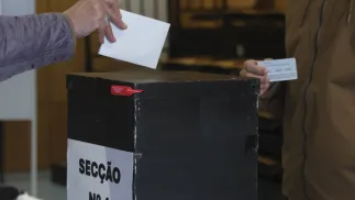 Głosowanie w wyborach w Portugalii, fot. PAP/EPA/