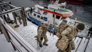Duńscy żołnierze na terenie Grenlandii. Fot. PAP/EPA/Mads Claus Rasmussen 