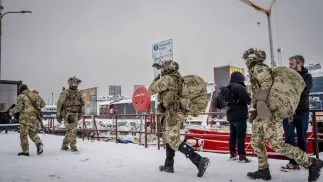 Duńscy żołnierze w Nuuk, fot. PAP/EPA/RITZAU SCANPIX/Mads Claus Rasmussen