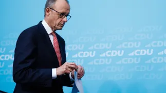 Kanclerz Niemiec Friedrich Merz. Fot. PAP/EPA/CLEMENS BILAN