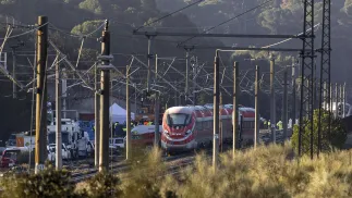 Miejce katastrofy kolejowej w Adamuz na południu Hiszpanii, fot. PAP/EPA/EFE/Jorge Zapata