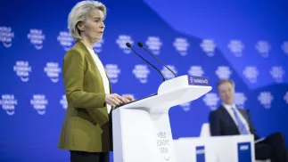Przewodnicząca Komisji Europejskiej Ursula von der Leyen. Fot. PAP/EPA/GIAN EHRENZELLER