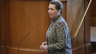 Mette Frederiksen. Fot. PAP/ EPA/THOMAS TRAASDAHL 