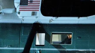 Prezydent USA Donald Trump. Fot. PAP/EPA/Aaron Schwartz / POOL