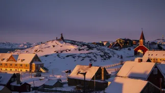 Stolica Grenlandii Nuuk. Fot. PAP/EPA/MADS CLAUS RASMUSSEN
