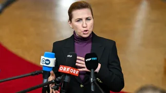 Mette Frederiksen, fot. PAP/Wiktor Dąbkowski