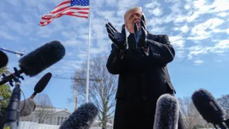 Donald Trump Fot. PAP/EPA/KENT NISHIMURA / POOL