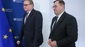 Stefan Krajewski, Taras Kaczka. Fot. PAP/	Rafał Guz