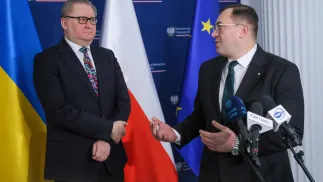 Тарас Качка і Стефан Краєвський. Fot. PAP/Rafał Guz