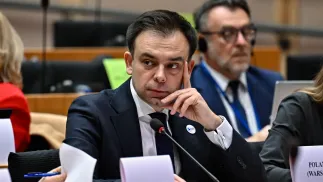 Minister finansów Andrzej Domański. Fot. PAP/Wiktor Dąbkowski