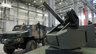 System zwalczania BSL oparty o karabin maszynowy WLKM systemu Gatlinga Fot. PAP/Paweł Supernak