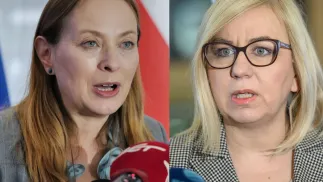 Katarzyna Pełczyńska-Nałęcz, Paulina Henning-Kloska. Fot. PAP/Karol Zienkiewicz/Jakub Kaczmarczyk